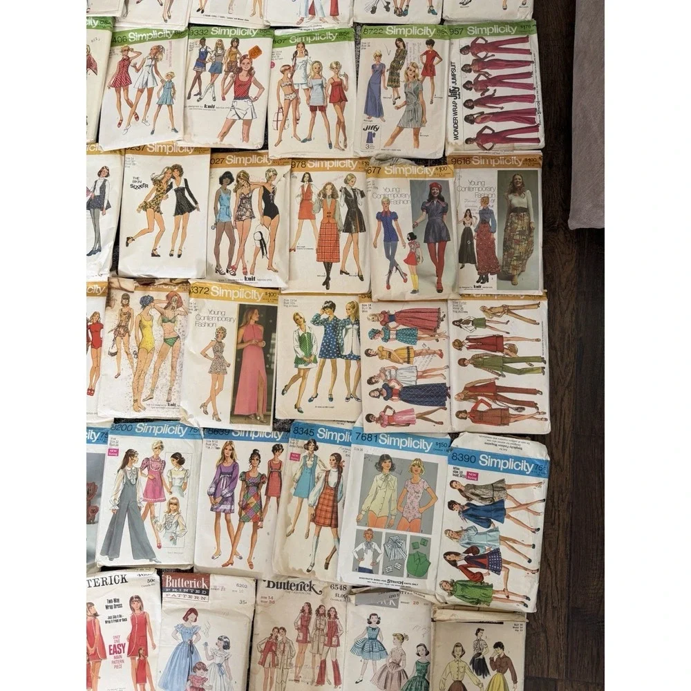 Lot 100+ Vintage Sewing Patterns 50s 60s 70's 80s McCalls Dresses Baby Halloween